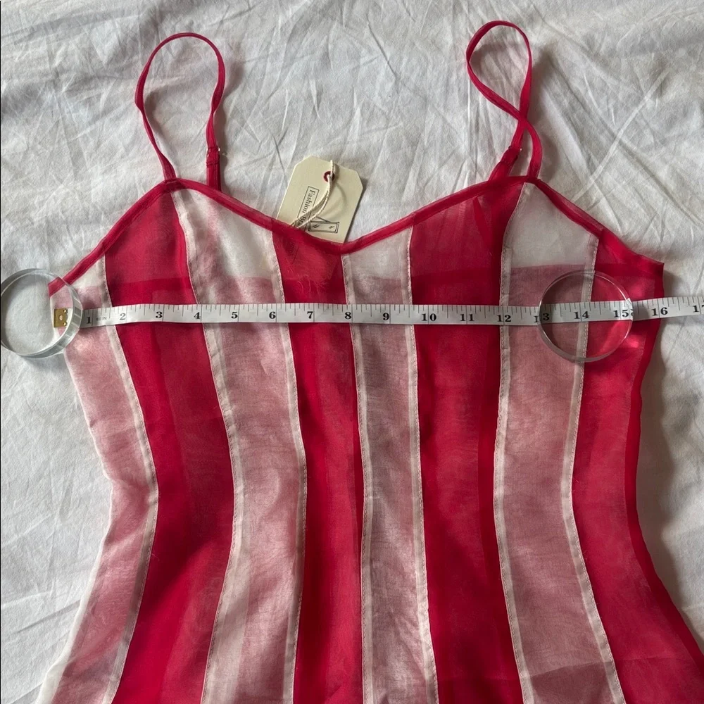 NWT Fashion Brand Company Red/White Stripe Mini - Picture 7 of 13
